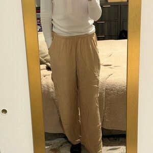 Billabong Lightweight Tan Elastic-Waist Pants